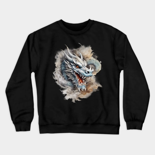 Dragon Breath Crewneck Sweatshirt by animegirlnft